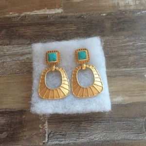 Julie Vos Turquoise Earrings